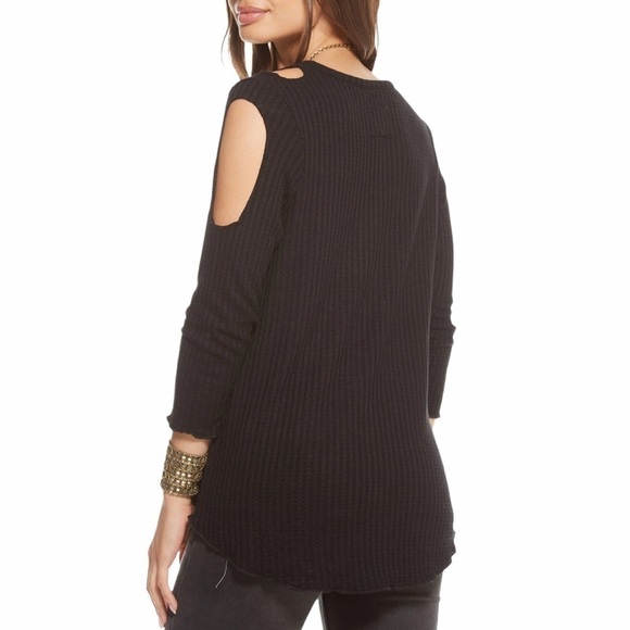 New Chaser 3/4 Sleeve Thermal Double Cold Shoulder - Picture 2 of 5